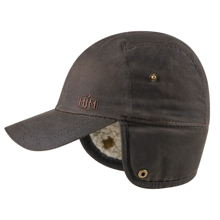 Mjm Zwolle El   Wax M øreklap  Dark Brown L   Vinterhue  Vinterkasket