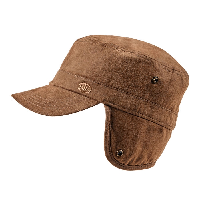 Mjm Vinterkasket i Faux Suede med Øreklapper - Brun