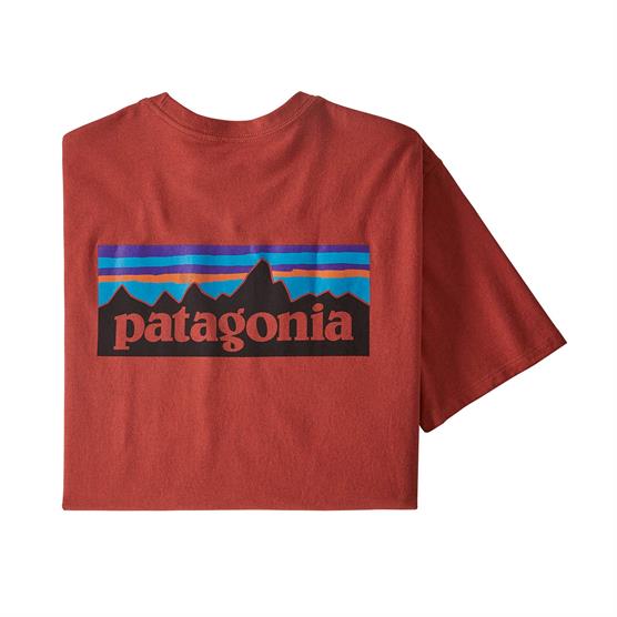 Patagonia Herre P-6 Logo T-Shirt i Genbrugsmaterialer