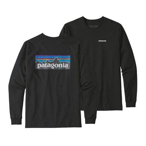 Patagonia Langærmet T-shirt med Logo - Black