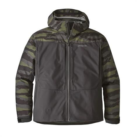 Patagonia River Salt Jakke i Rock Camo og Ink Black