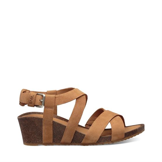 Teva Mahonia Wedge Sandaler til Damer - Chipmunk