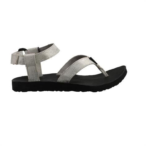 Teva Original Metallic Lædersandal til Dame - Sølvtilbud