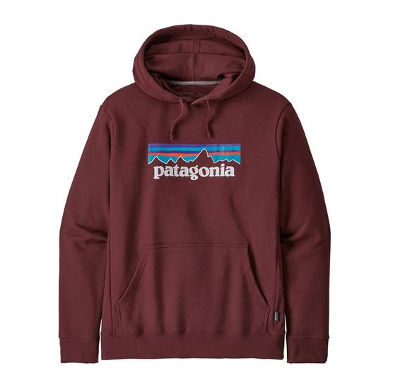 Patagonia P-6 Uprisal Hættetrøje i Mørkerød - Black Friday Tilbud