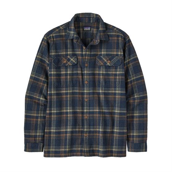 Patagonia Økologisk Bomulds Flannel Skjorte - Drifted Navy