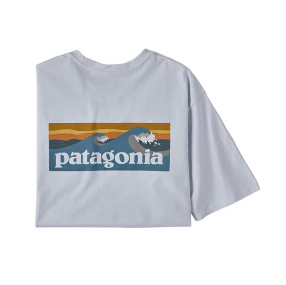 Patagonia Herre T-shirt med Logo og Lomme - Hvid