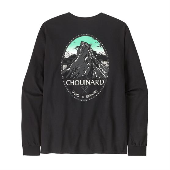 Patagonia Chouinard Crest Langærmet T-Shirt - Black