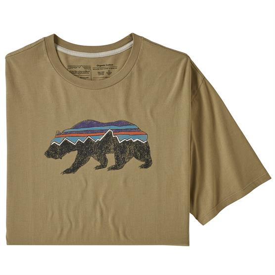 Patagonia Økologisk T-Shirt med Bjørn i Classic Tan