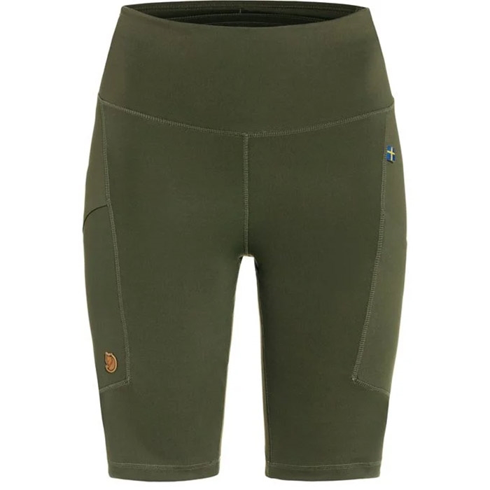 Fjällräven Abisko Korte Tights til Kvinder - Deep Grøn