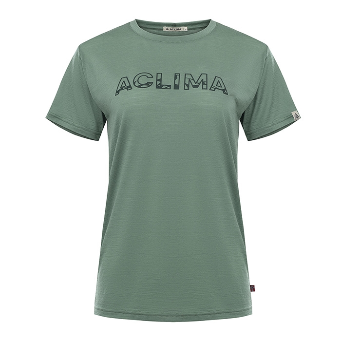 Aclima Lightwool T-shirt til kvinder – Mørk Ivy på tilbud!