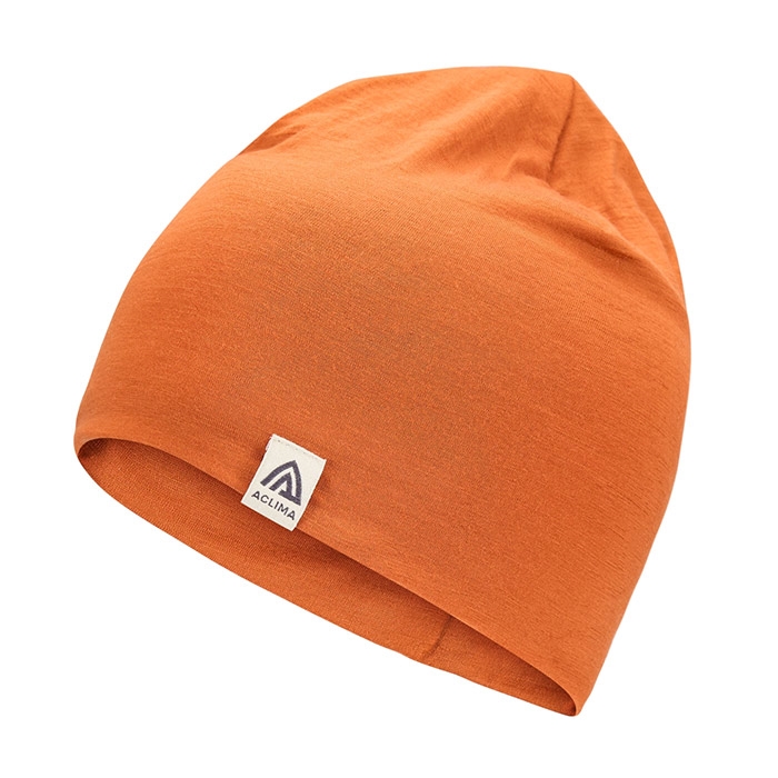 Aclima Lightwool Relaxed Beanie - Aprikos Orange Hue