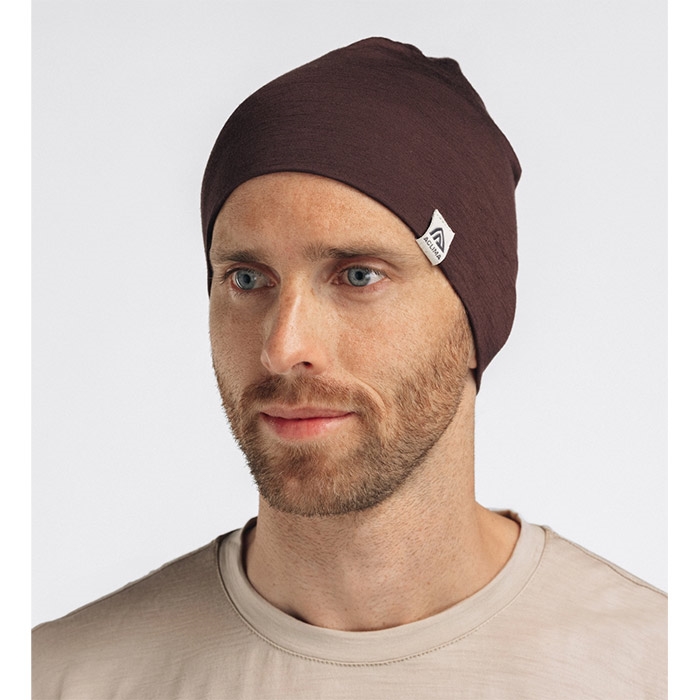 Aclima Lightwool Relaxed Beanie - Chokolade Plum Hue