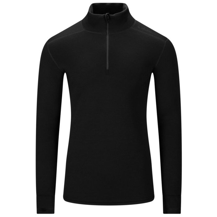 Aclima Fleecewool V2 Polo med Lynlås - Jet Black