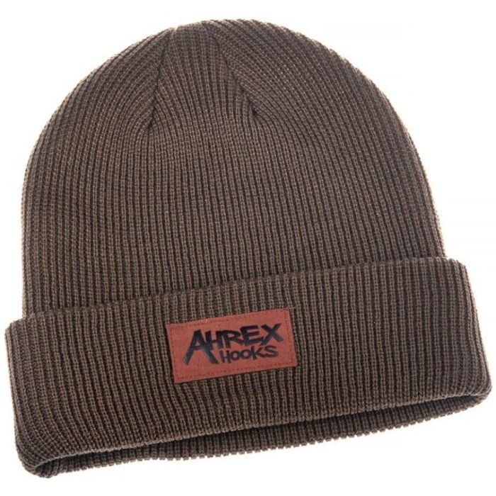 Ahrex Beanie med Suede Patch - Brun Hue til Outdoor