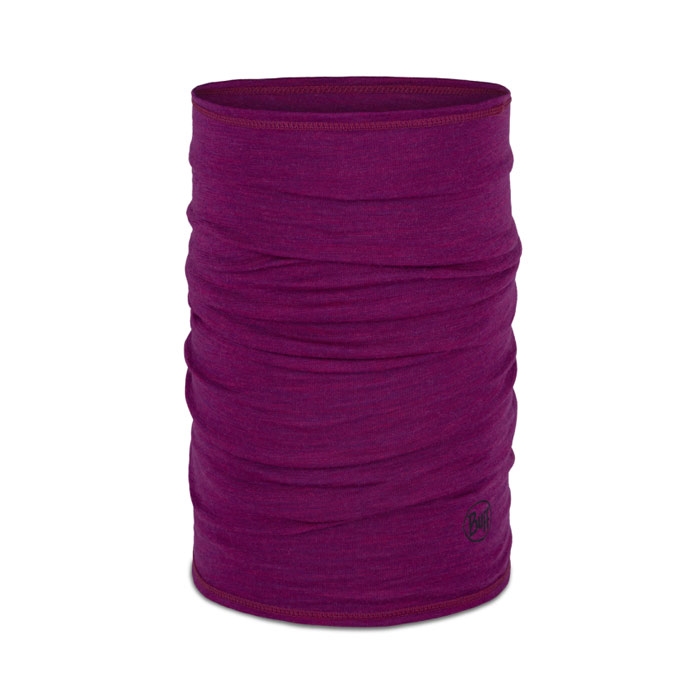 Letvægts Merinould Halsedisse - Solid Magenta til Udeliv