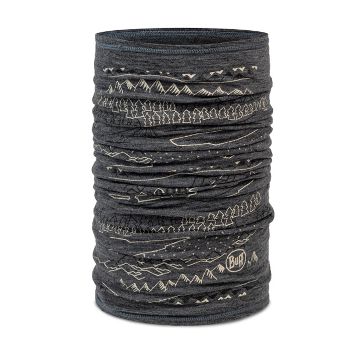 Buff Letvægts Merino Prints Erik Grå - Must-have til Udendørs