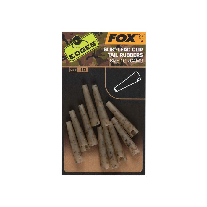 Fox Edges Slik Lead Clip Tail Rubbers Size   Camo