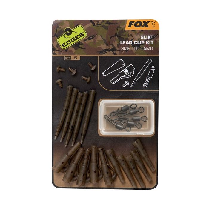 Fox Edges Slik Lead Clip Kit Camo Size