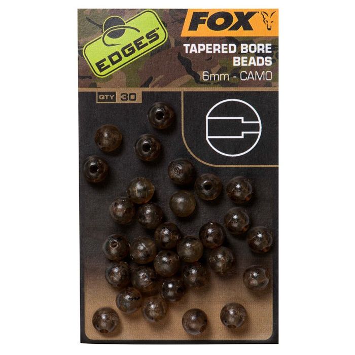 Fox Edges Tapered Bore Beads  Mm Camo