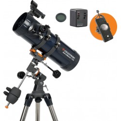 Celestron Astromaster Kikkert med Telefonadapter og Månefilter