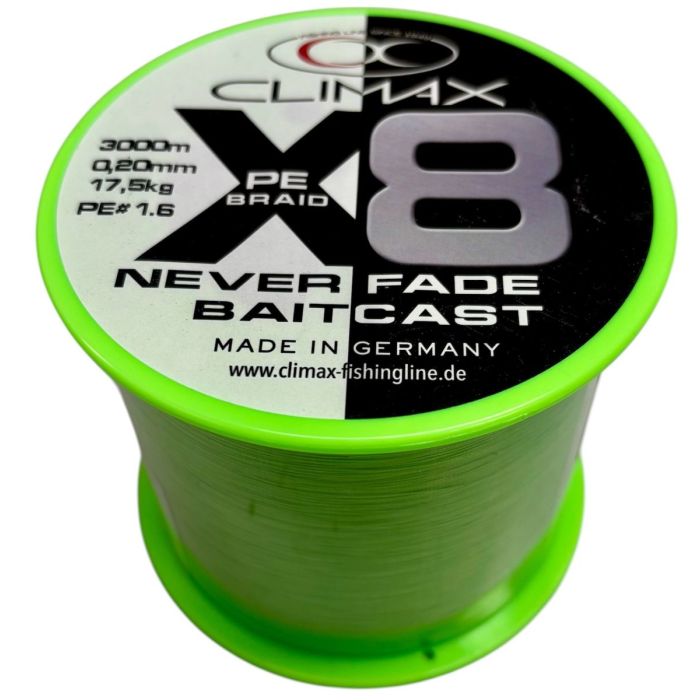 Climax Pe X  Neverfade Baitcast Chartreuse Metermål