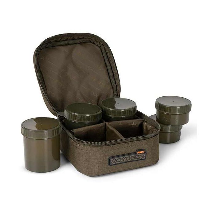 Fox Voyager 6 Pot Hookbait Case - Perfekt til opbevaring!