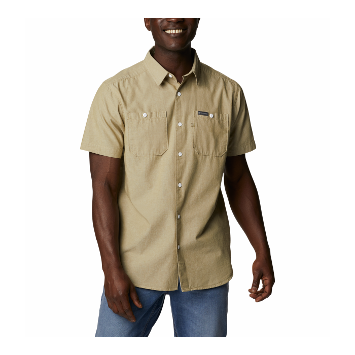 Columbia Scenic Ridge?  Woven Ss Skjorte Savory Chambray