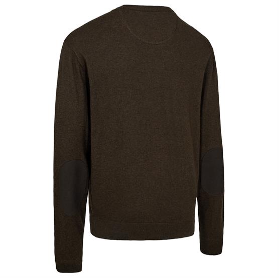 Deerhunter Mens Harrington O Neck Knit Brown Melange