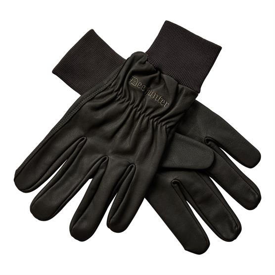 Deerhunter Leather Gloves Wood