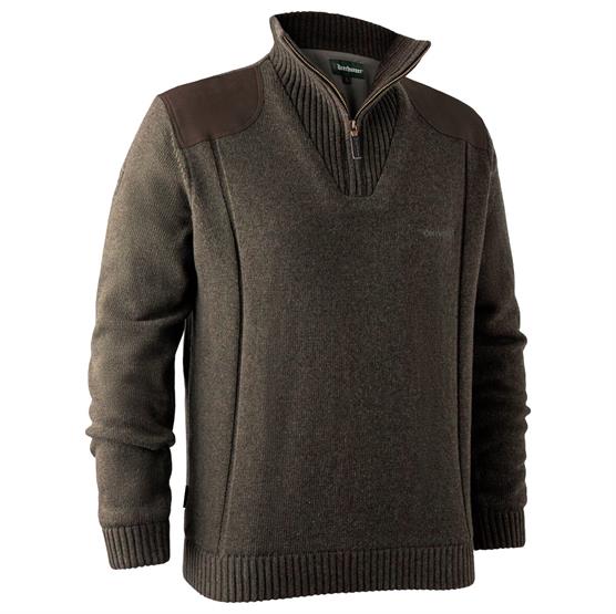 Deerhunter Mens Carlisle Knit With Stormliner  Dark Elm