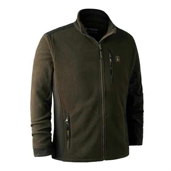 Deerhunter Mens Muflon Zip In Fleece Jacket  Art Green