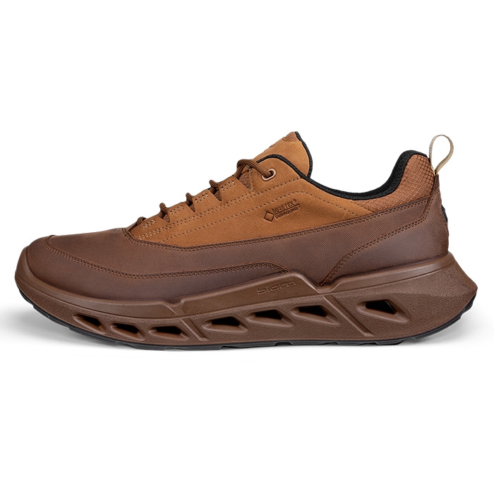 Ecco Biom   Low Gtx Leather Herre   Mænd  Cocoa Brown    Hverdagssko