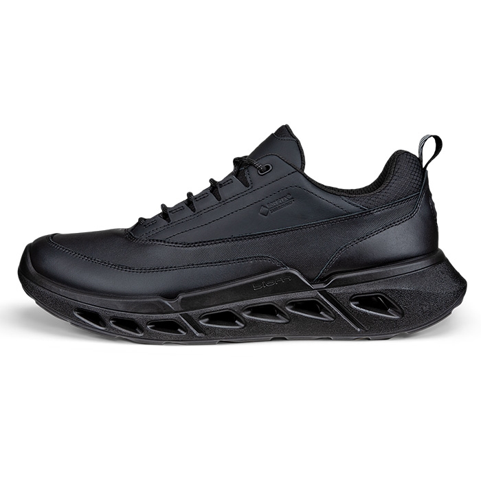 Ecco Biom   Low Gtx Leather Herre   Mænd  Black    Hverdagssko