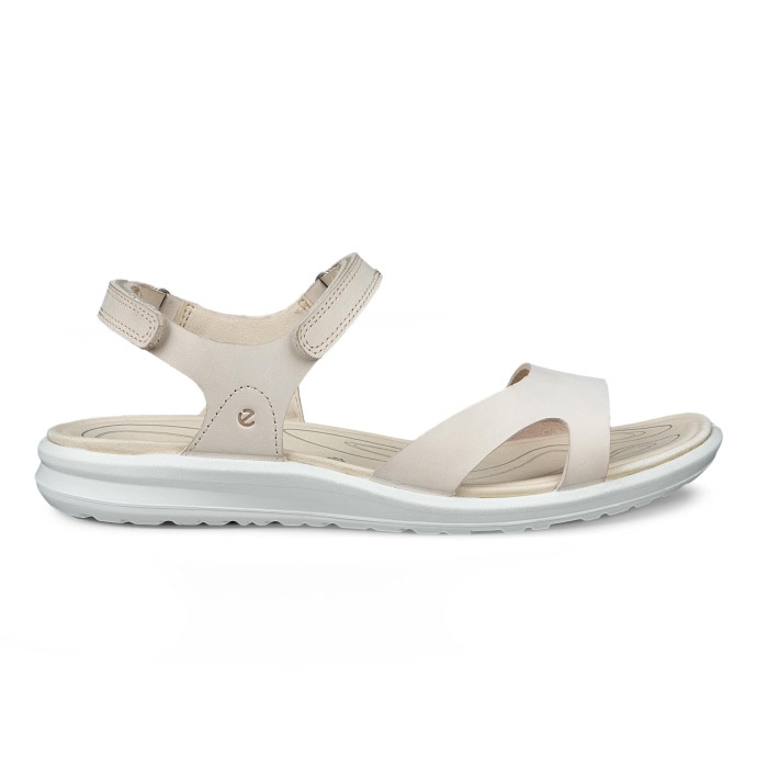 Ecco Cruise II Sandaler - Beige og Limegrå Tilbud!