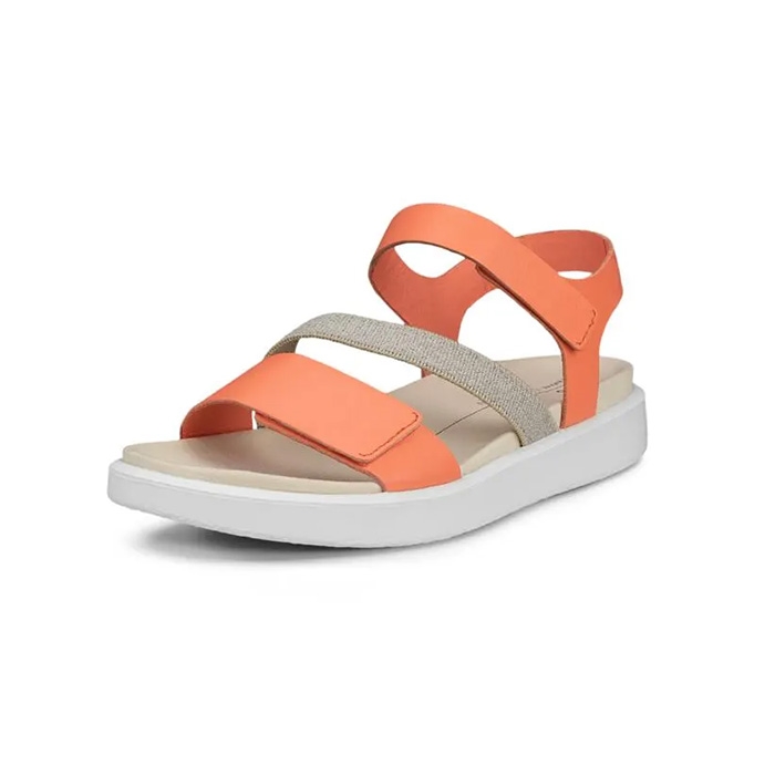 Ecco Flowt W Orange Sandaler – Komfort til Sommeren