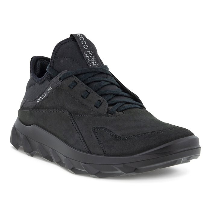 Ecco Mx Low Nubuck Herre   Mænd  Black    Vandresko