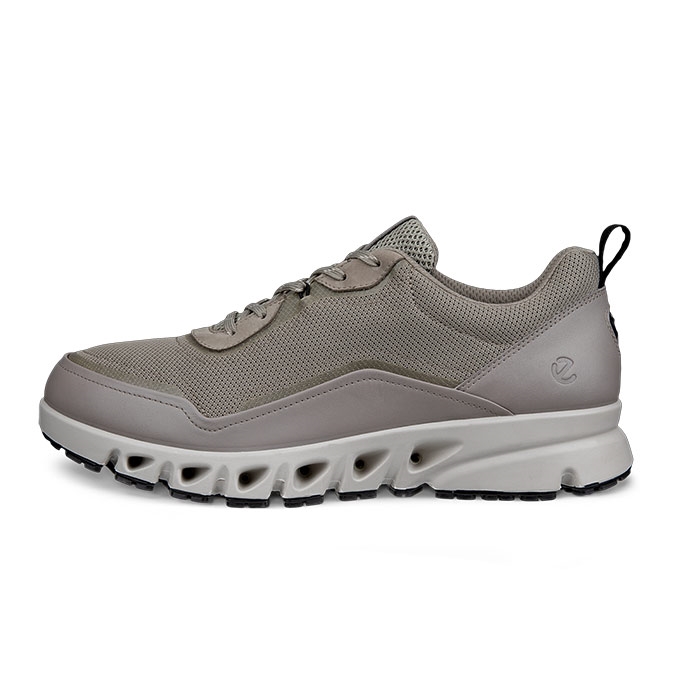 Ecco Multi Vent Gtx Leather Tex Herre   Mænd  Moon Rock    Hverdagssko