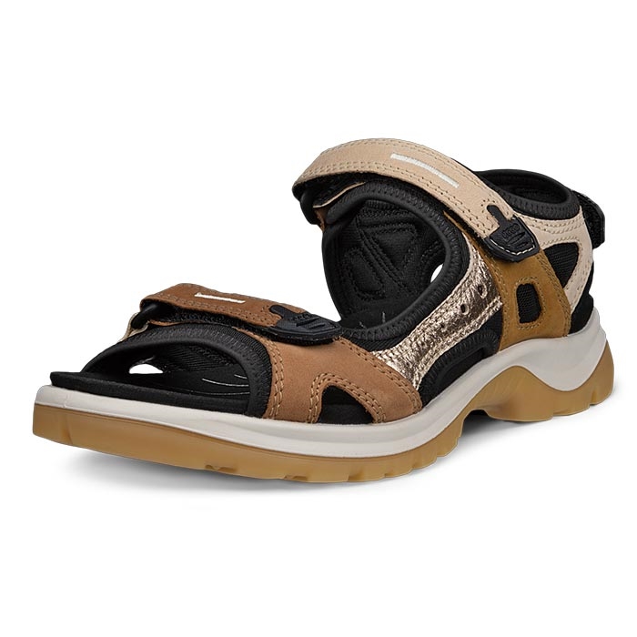 Ecco Offroad Yucatan Dame Sandal  Brown Multicolor    Sandaler