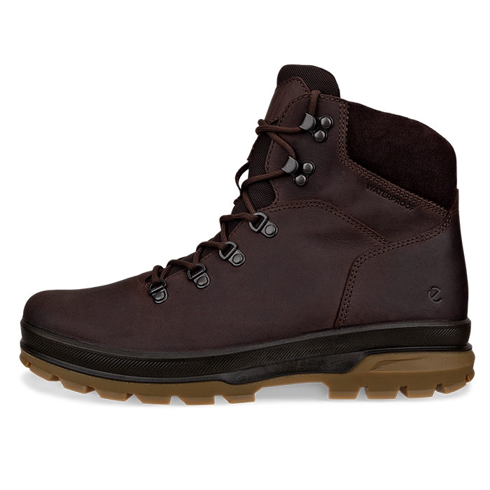 Ecco Rugged Track Vandrestøvler – Kaffe Farve Tilbud!