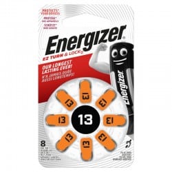 Energizer Høreapparat Batteri 8 Pakke - Hurtig Levering