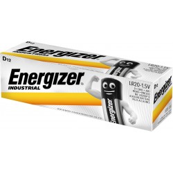 Energizer Industrial D Batteri 12 Pak - Hurtig Levering!
