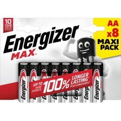 Energizer Max AA Batterier 8-Pack – Hurtig Levering!