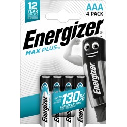 Energizer Max Plus AAA 4-pak Batterier på tilbud!