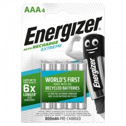 Energizer Recharge Extreme Eco AAA 800mAh 4-Pack Batterier