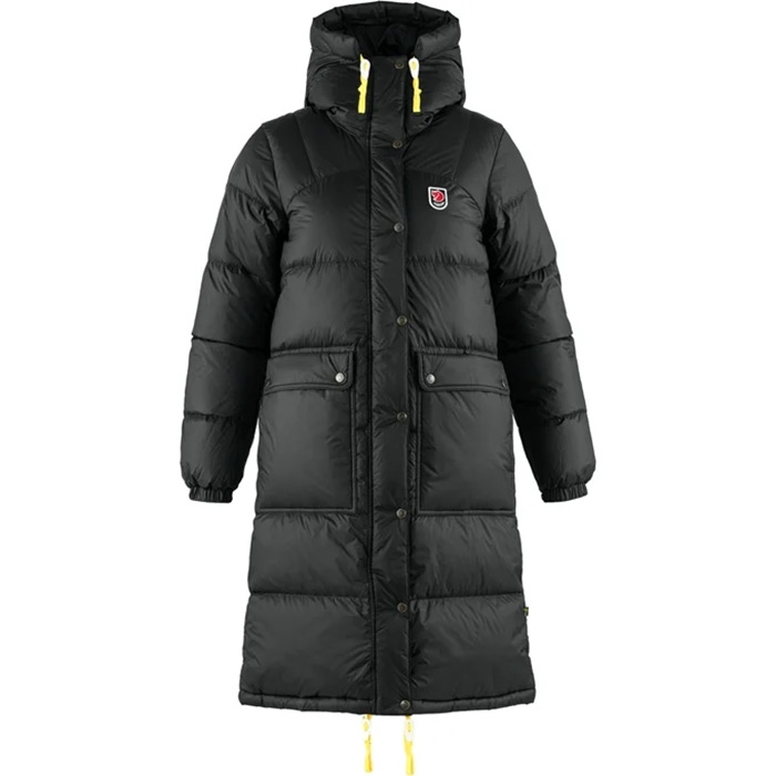 Fjällräven Ven Expedition Lang Dunjakke til Kvinder - Sort