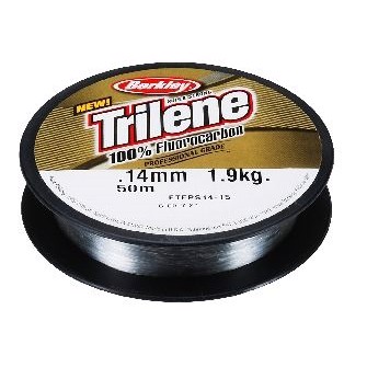 Berkley Trilene Fluorocarbon 50m - Ideel til fluefiskeri