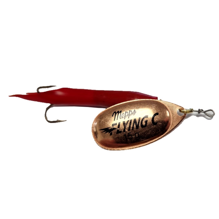 Mepps Flying C Upstream G Mat Rød Kobber Kondomspinner