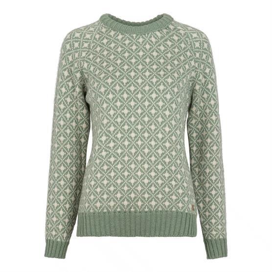 Fuza Wool Ladies Alma Sweater Round Neck  Dusty