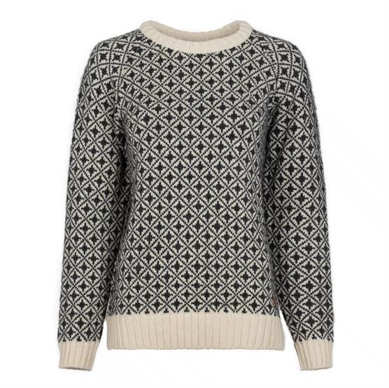 Fuza Wool Alma Uld Sweater med Rund Hals - Kul