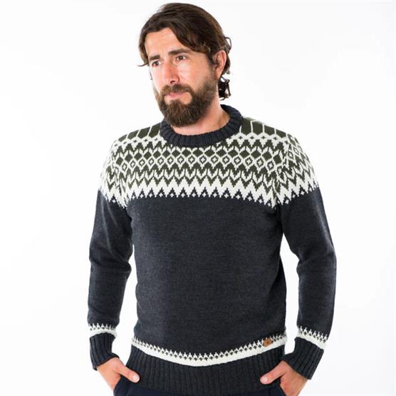 Fuza Wool Mens Alp Sweater  Olive